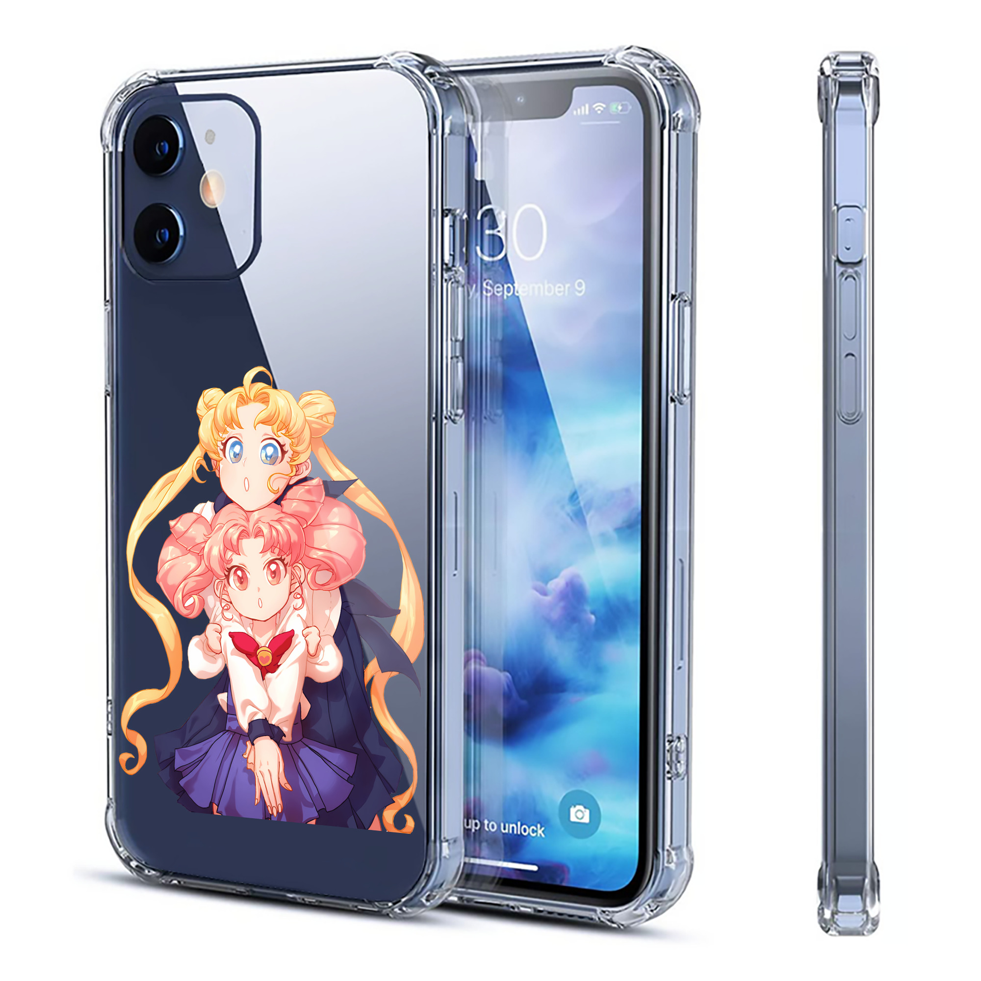 （画像用） 美少女戦士セーラームーン 愛野 美奈子 あいの みなこ Sailor Moon Aino Minako 【iPhone 12シリーズ対応】透明スマホケース（クリアソフトケース）